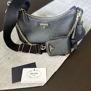 Authentic Prada Re-Edition 2005 Saffiano leather bag, gently used